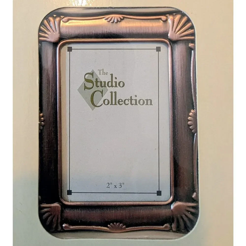 Vintage NWT Deadstock Trio of Mini Copper Picture Frames 2 X 3 inches NIB
